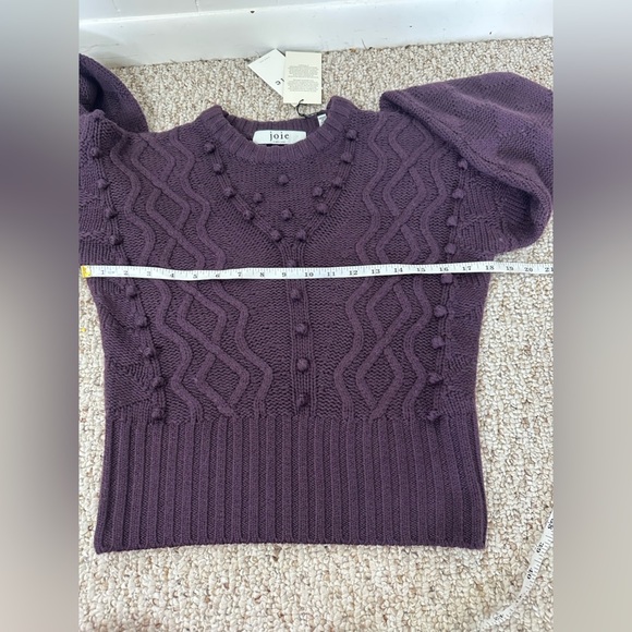 Joie Astrid full Wool Crew Neck Sweater in Purple size XS NEW WITH TAG - Picture 7 of 9